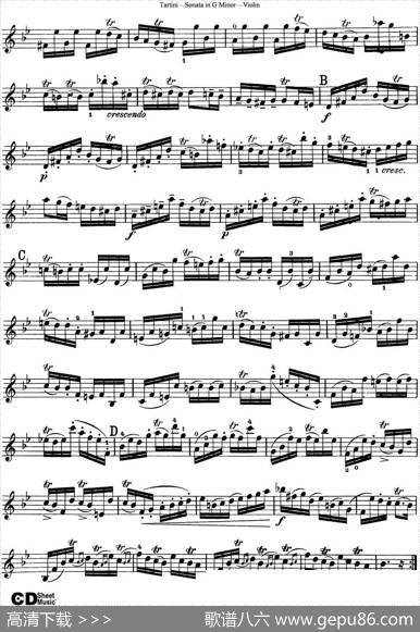 ViolinSonatainGMinor（TheDevil'sTrill）