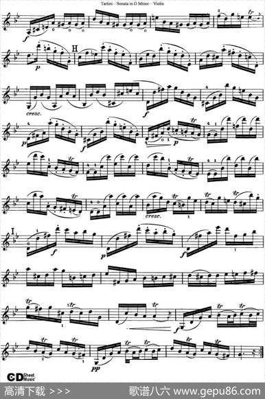 ViolinSonatainGMinor（TheDevil'sTrill）