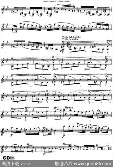 ViolinSonatainGMinor（TheDevil'sTrill）