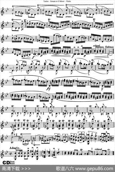 ViolinSonatainGMinor（TheDevil'sTrill）
