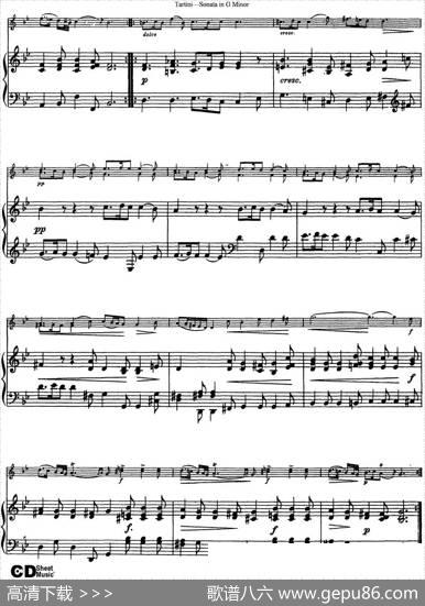 ViolinSonatainGMinor（TheDevil'sTrill）（小提琴+钢琴伴奏）