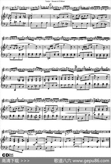 ViolinSonatainGMinor（TheDevil'sTrill）（小提琴+钢琴伴奏）