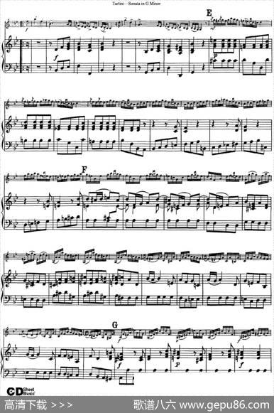 ViolinSonatainGMinor（TheDevil'sTrill）（小提琴+钢琴伴奏）