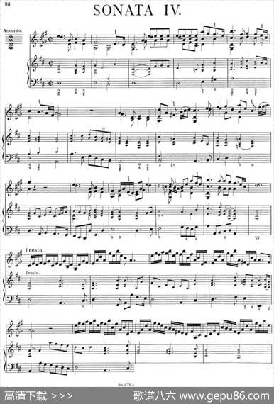 BiberViolinSonataIV（小提琴+钢琴伴奏）