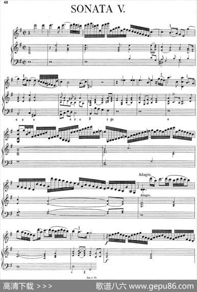 BiberViolinSonataV（小提琴+钢琴伴奏）
