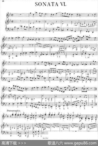 BiberViolinSonataVI（小提琴+钢琴伴奏）