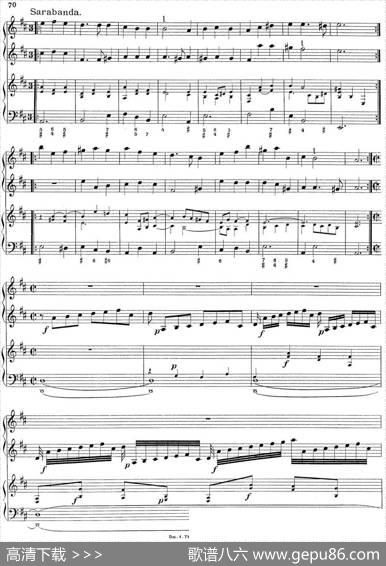 BiberViolinSonataVIII（小提琴+钢琴伴奏）