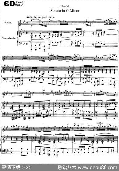 ViolinSonataNo.2inGminor（小提琴+钢琴伴奏）