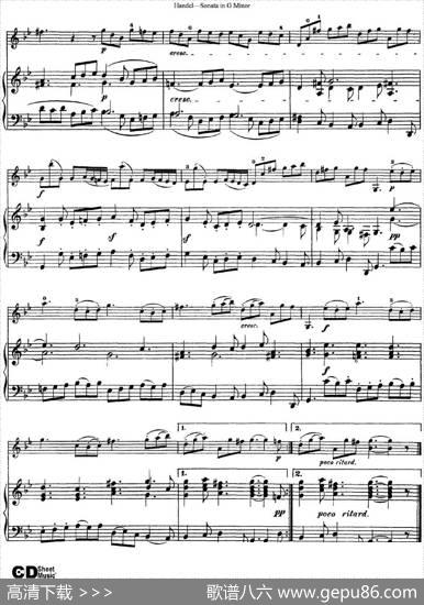 ViolinSonataNo.2inGminor（小提琴+钢琴伴奏）
