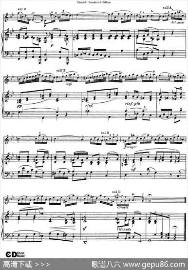 ViolinSonataNo.2inGminor（小提琴+钢琴伴奏）