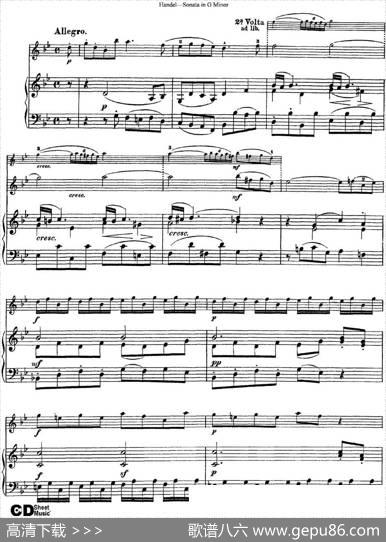 ViolinSonataNo.2inGminor（小提琴+钢琴伴奏）