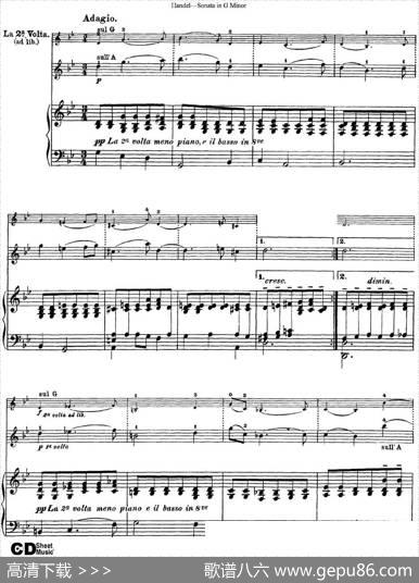 ViolinSonataNo.2inGminor（小提琴+钢琴伴奏）