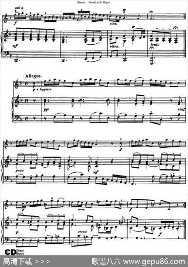 ViolinSonataNo.3inFmajor（小提琴+钢琴伴奏）