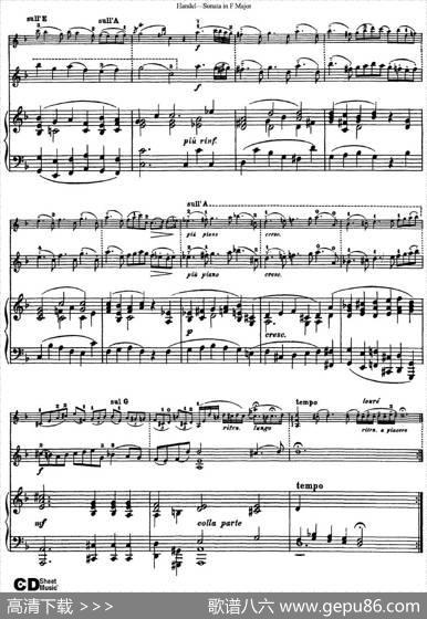 ViolinSonataNo.3inFmajor（小提琴+钢琴伴奏）