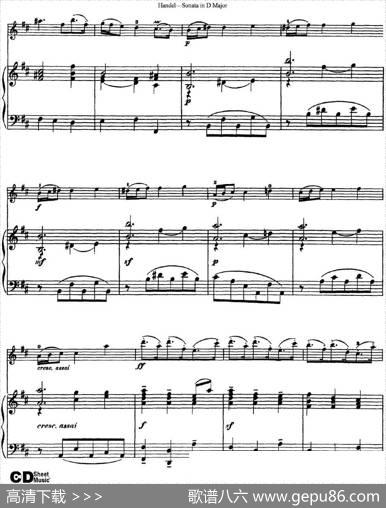 ViolinSonataNo.4inDmajor（小提琴+钢琴伴奏）
