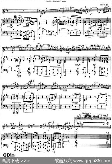 ViolinSonataNo.4inDmajor（小提琴+钢琴伴奏）