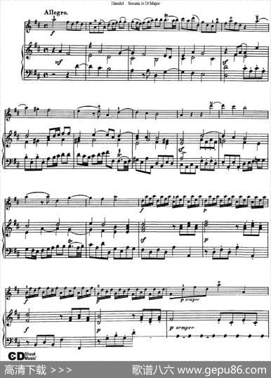 ViolinSonataNo.4inDmajor（小提琴+钢琴伴奏）
