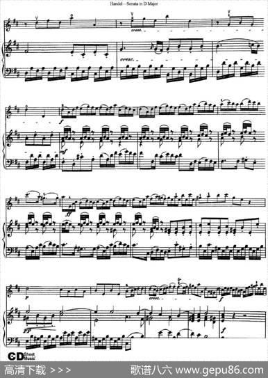 ViolinSonataNo.4inDmajor（小提琴+钢琴伴奏）