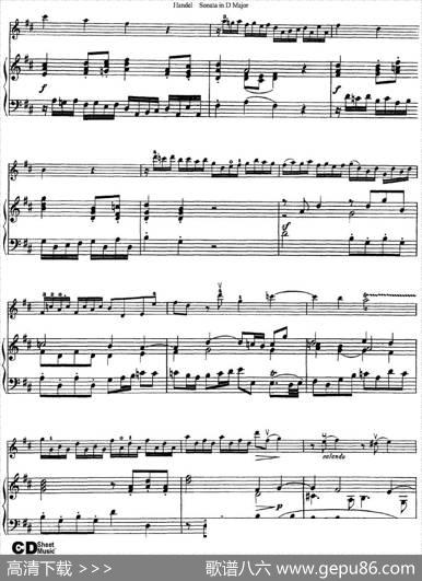 ViolinSonataNo.4inDmajor（小提琴+钢琴伴奏）