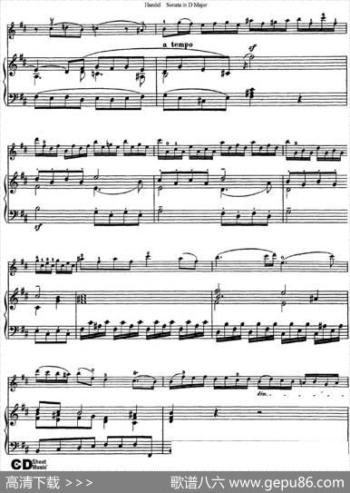 ViolinSonataNo.4inDmajor（小提琴+钢琴伴奏）