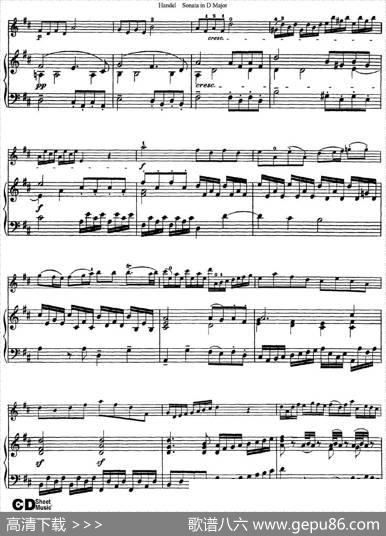 ViolinSonataNo.4inDmajor（小提琴+钢琴伴奏）