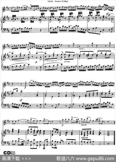 ViolinSonataNo.4inDmajor（小提琴+钢琴伴奏）