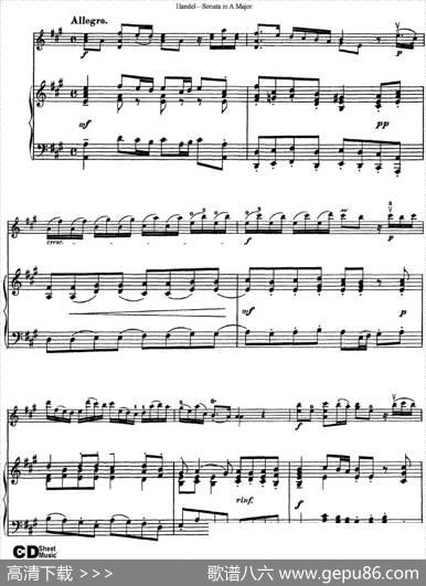 ViolinSonataNo.5inAmajor（小提琴+钢琴伴奏）