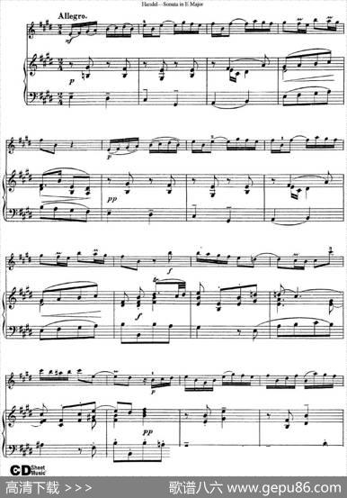 ViolinSonataNo.6inEmajor（小提琴+钢琴伴奏）