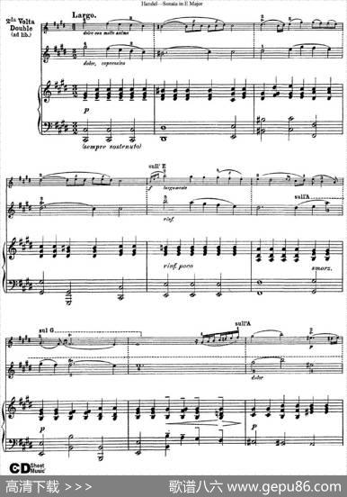 ViolinSonataNo.6inEmajor（小提琴+钢琴伴奏）