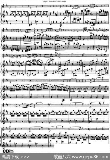 ViolinSonataNo.2inDMajor（小提琴+钢琴伴奏）