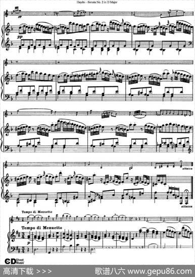ViolinSonataNo.2inDMajor（小提琴+钢琴伴奏）
