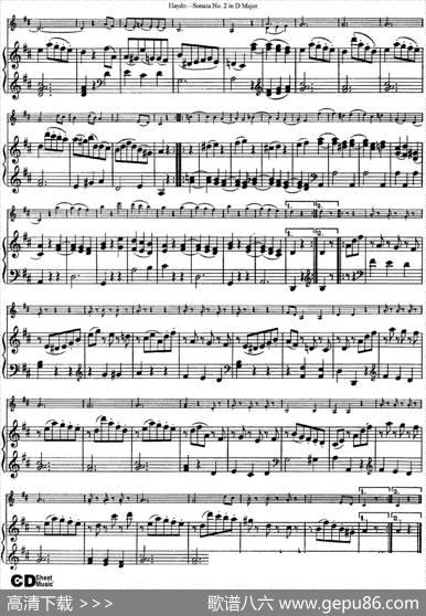 ViolinSonataNo.2inDMajor（小提琴+钢琴伴奏）