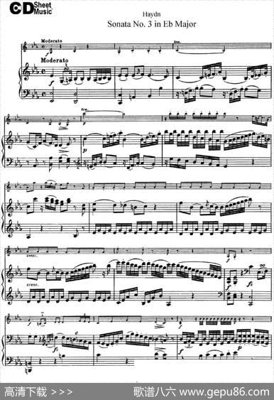 ViolinSonataNo.3inEbMajor（小提琴+钢琴伴奏）