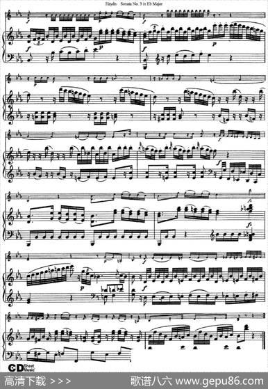 ViolinSonataNo.3inEbMajor（小提琴+钢琴伴奏）