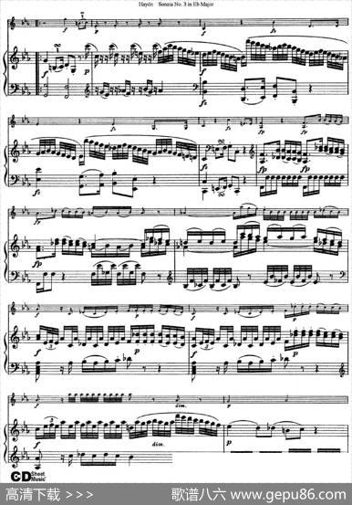 ViolinSonataNo.3inEbMajor（小提琴+钢琴伴奏）
