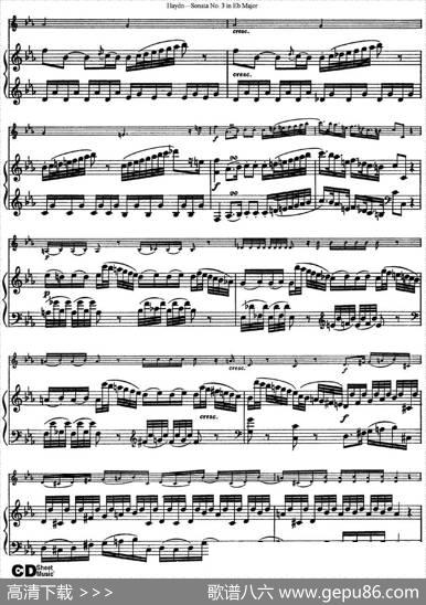 ViolinSonataNo.3inEbMajor（小提琴+钢琴伴奏）
