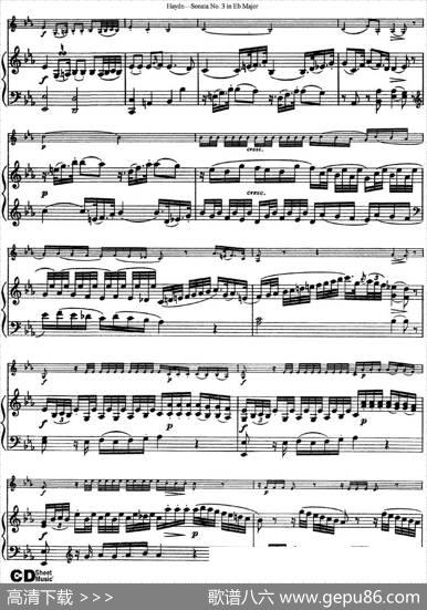 ViolinSonataNo.3inEbMajor（小提琴+钢琴伴奏）