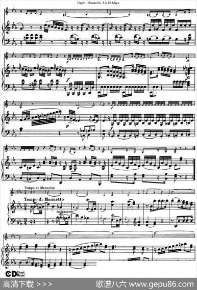 ViolinSonataNo.3inEbMajor（小提琴+钢琴伴奏）