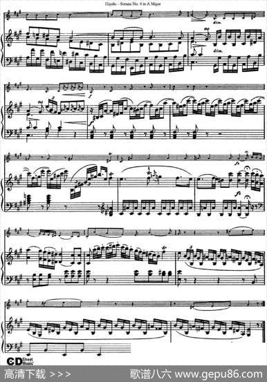 ViolinSonataNo.4inAMajor（小提琴+钢琴伴奏）