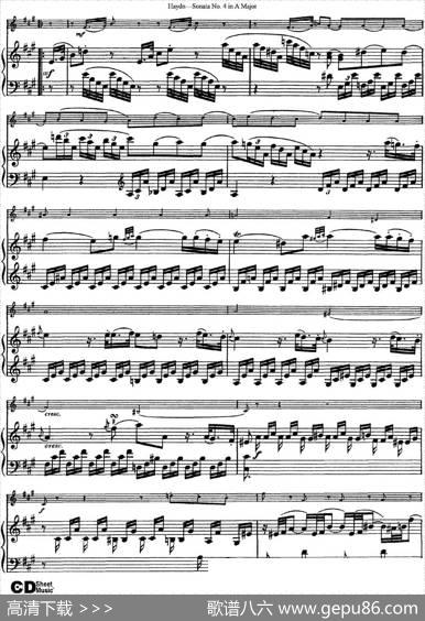 ViolinSonataNo.4inAMajor（小提琴+钢琴伴奏）