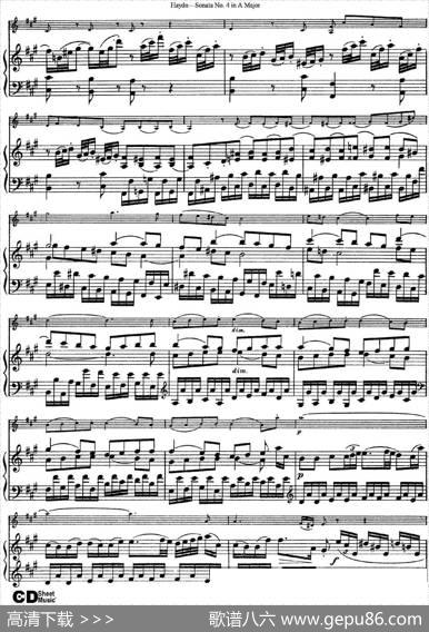 ViolinSonataNo.4inAMajor（小提琴+钢琴伴奏）