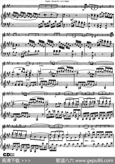 ViolinSonataNo.4inAMajor（小提琴+钢琴伴奏）