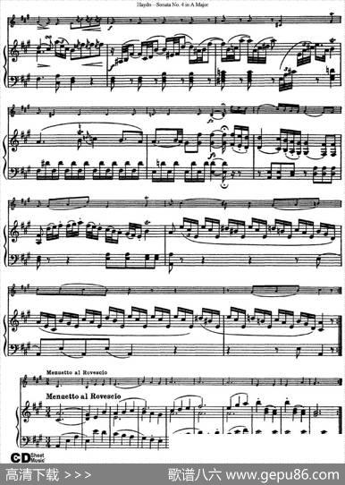 ViolinSonataNo.4inAMajor（小提琴+钢琴伴奏）