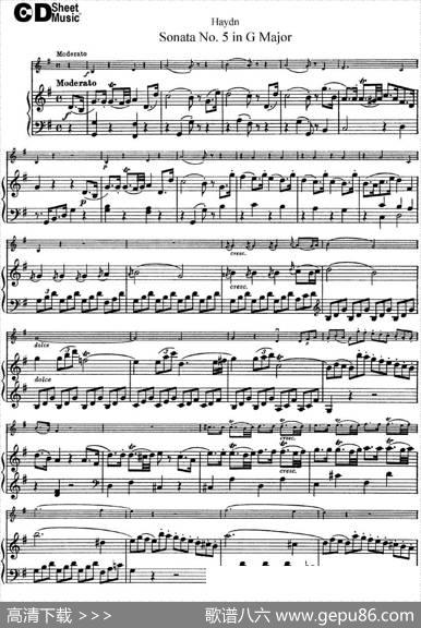 ViolinSonataNo.5inGMajor（小提琴+钢琴伴奏）
