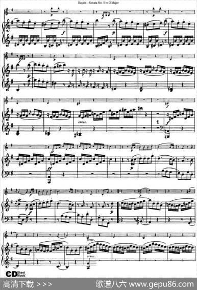 ViolinSonataNo.5inGMajor（小提琴+钢琴伴奏）