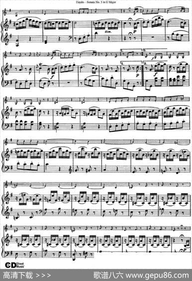 ViolinSonataNo.5inGMajor（小提琴+钢琴伴奏）