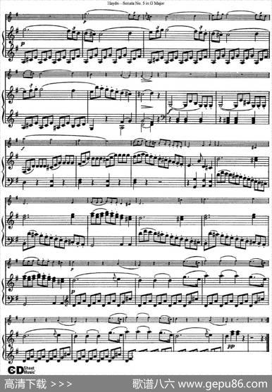 ViolinSonataNo.5inGMajor（小提琴+钢琴伴奏）