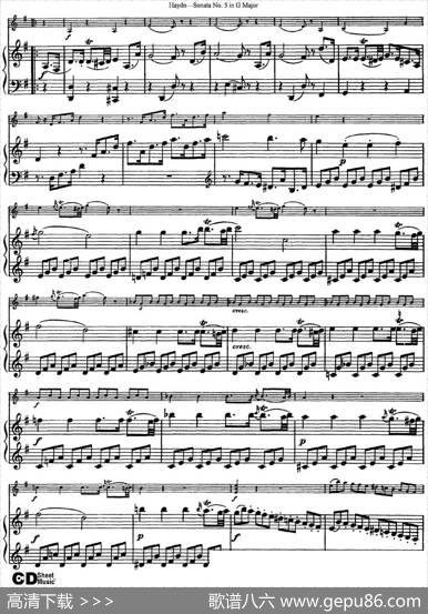 ViolinSonataNo.5inGMajor（小提琴+钢琴伴奏）
