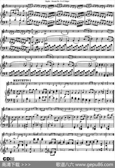 ViolinSonataNo.5inGMajor（小提琴+钢琴伴奏）