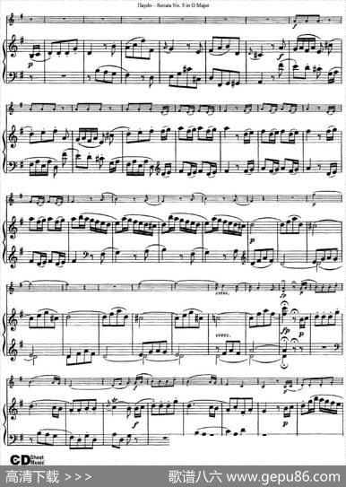 ViolinSonataNo.5inGMajor（小提琴+钢琴伴奏）